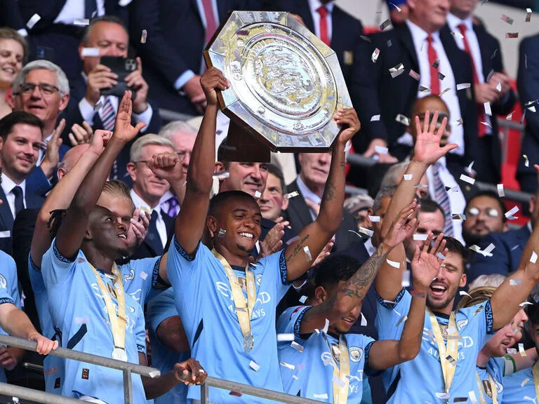 Man City beat United on penalties in Community Shield