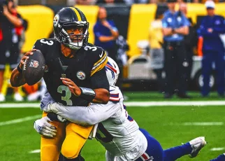 Russell Wilson slogs through a rusty preseason debut as Bills top Steelers