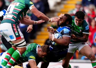 Bath struggle past error-stricken Leicester Tigers