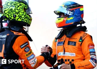 Azerbaijan GP: Oscar Piastri wins as Lando Norris gains on Max Verstappen