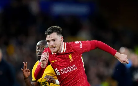 Arne Slot expects Liverpool’s Andrew Robertson to be back in training on Monday