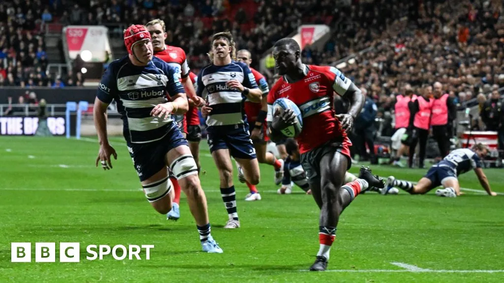 Premiership: Bristol 41- 44 Gloucester – Wade hat-trick helps edge out Bears