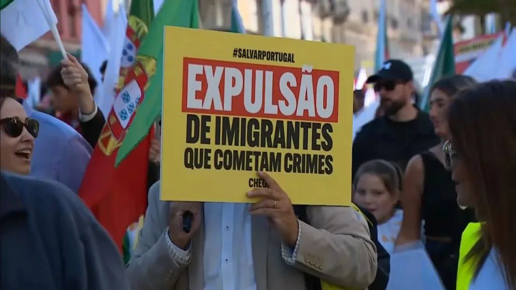 Thousands in Portugal march against immigration in rally called by far-right party