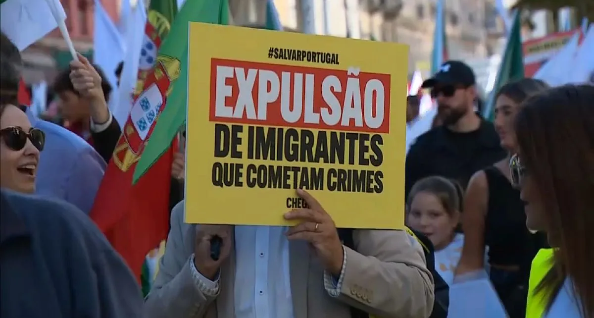 Thousands in Portugal march against immigration in rally called by far-right party