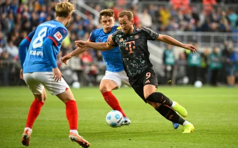 Harry Kane nets his first hat-trick of the season as Bayern hammer Holstein Kiel