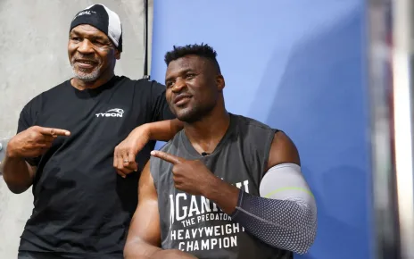 ‘Bro, let’s be real’ – Francis Ngannou tells Jake Paul to his face that Mike Tyson will ‘beat you up’ | Video