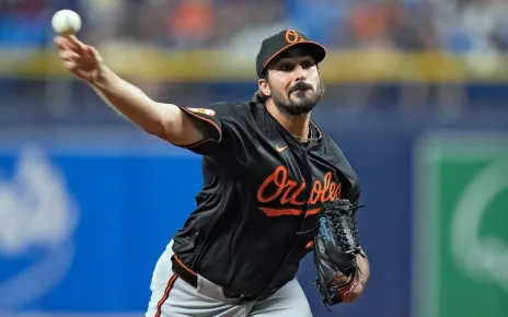 Orioles’ Zach Eflin strikes out 9 after being activated off injured list