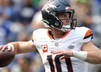 In debut with Broncos, QB Bo Nix intercepted twice in loss