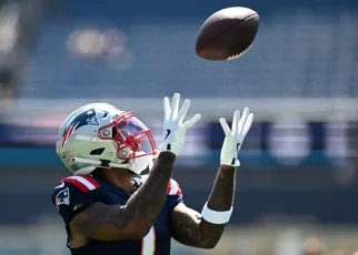 Patriots rookie Ja’Lynn Polk catches first NFL touchdown