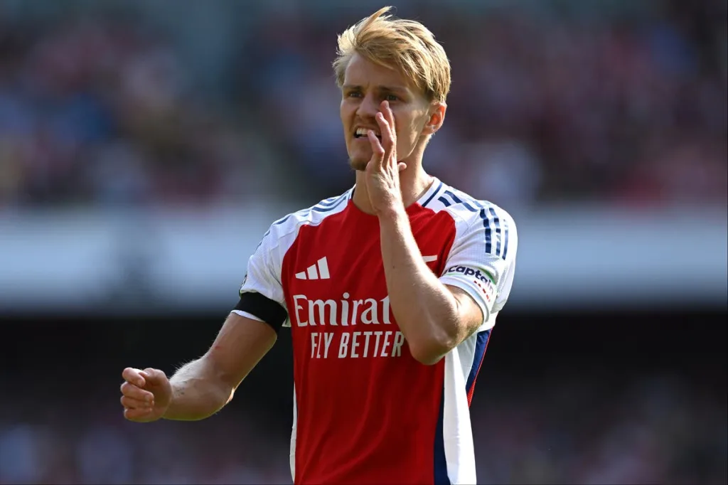 Arsenal captain Martin Odegaard reveals progress in recovery from ankle injury