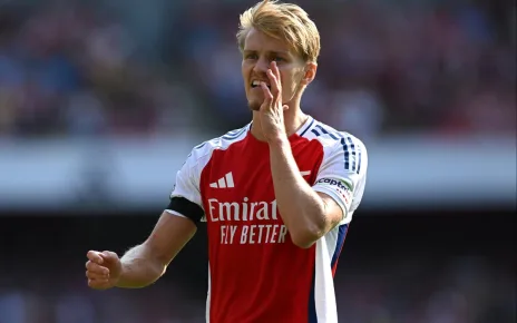 Arsenal captain Martin Odegaard reveals progress in recovery from ankle injury