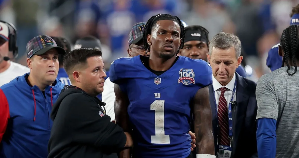 Giants’ Malik Nabers sets record, but suffers concussion vs. Cowboys