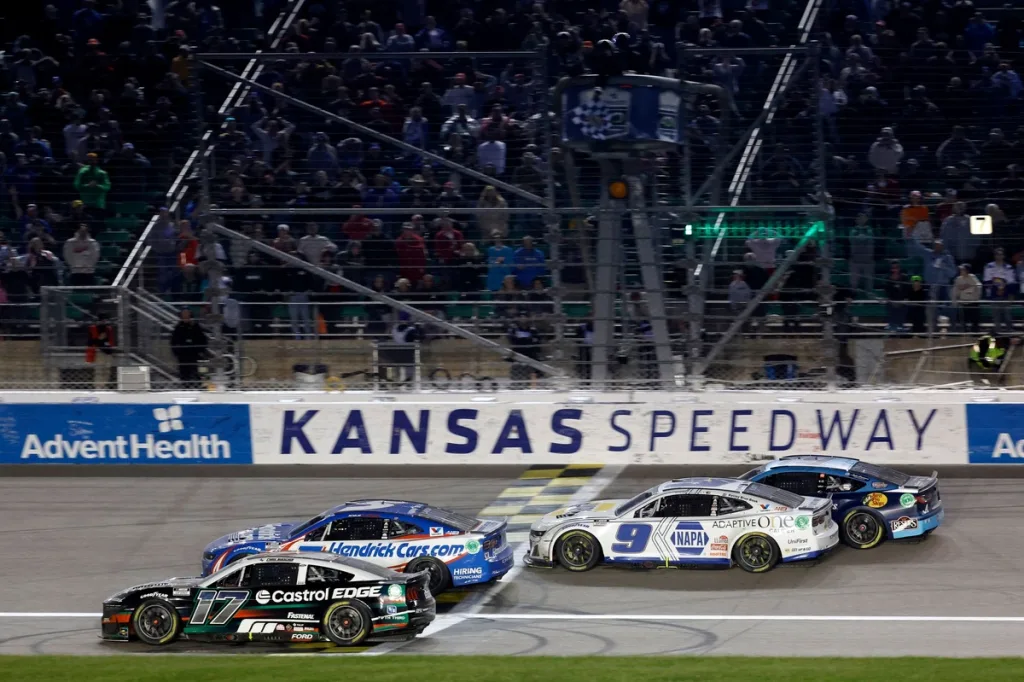 Is Kansas the wildest intermediate track on the NASCAR schedule?