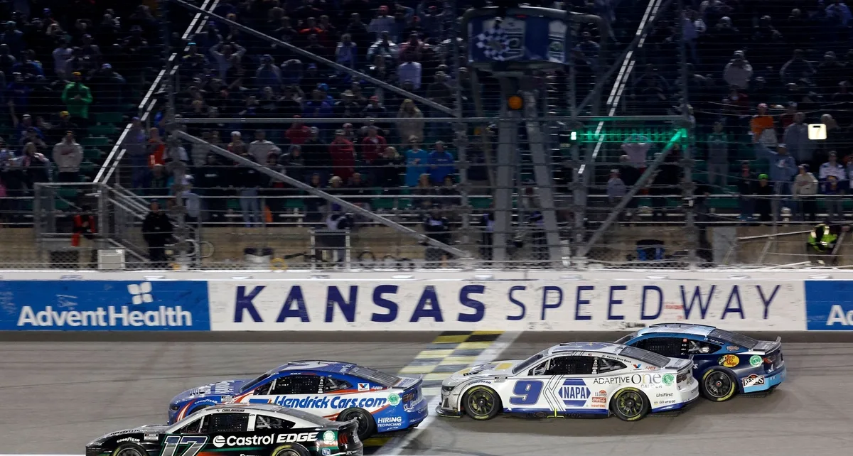 Is Kansas the wildest intermediate track on the NASCAR schedule?