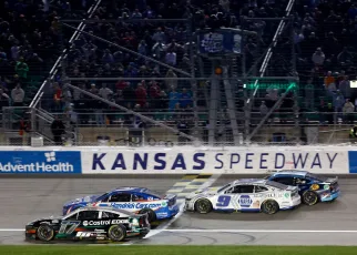 Is Kansas the wildest intermediate track on the NASCAR schedule?