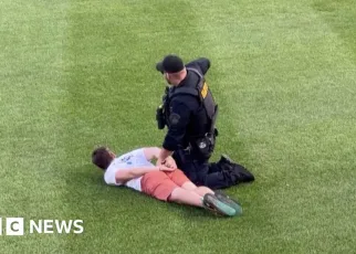 Protesters run onto field at Congressional Baseball Game