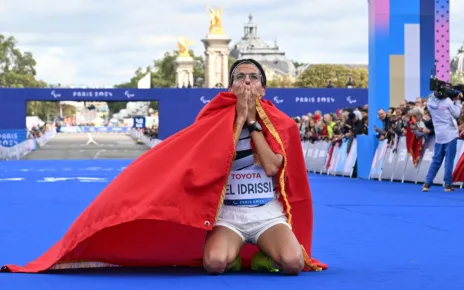 Morocco’s El Idrissi wraps up Paris Paralympics with marathon world record