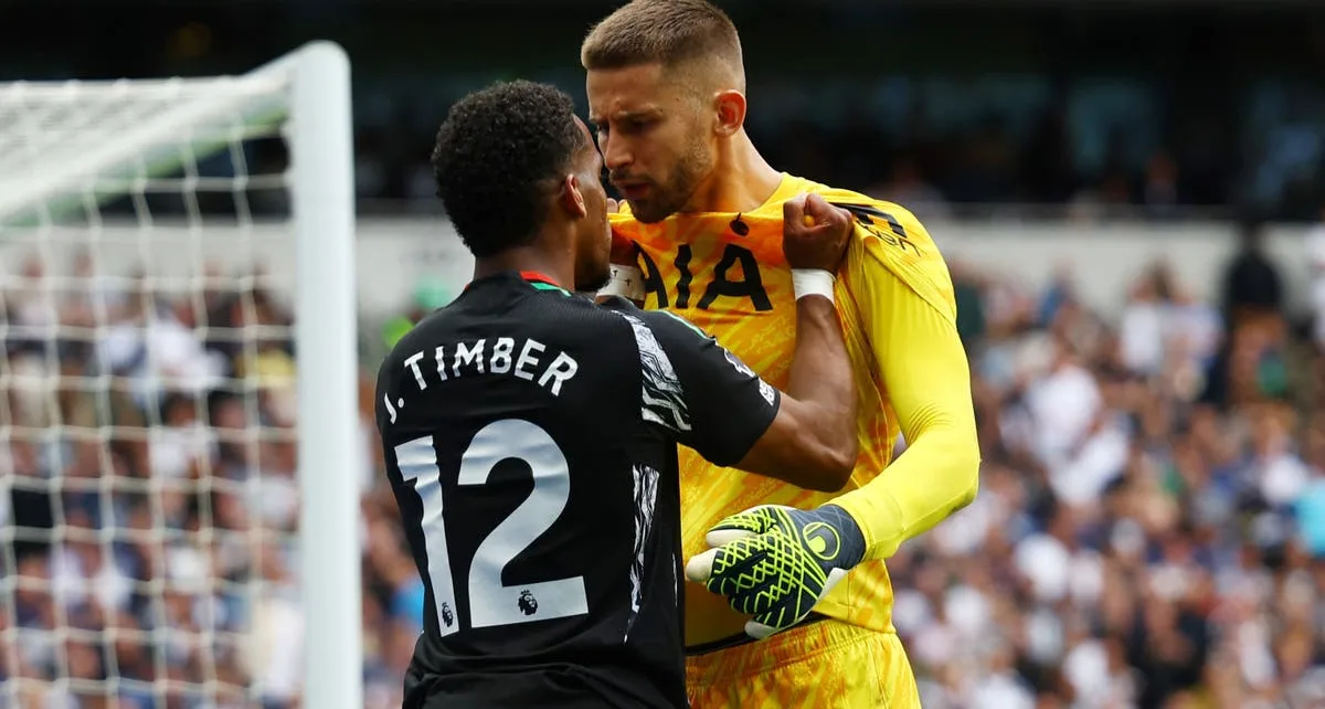 Arsenal’s Jurrien Timber was ‘very lucky’ not to be sent off in derby, says Jamie Redknapp