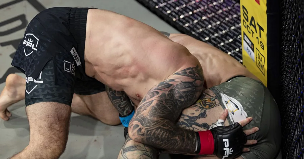 Scottish Twister! Stevie Ray scores rare submission in PFL Glasgow retirement fight| Video