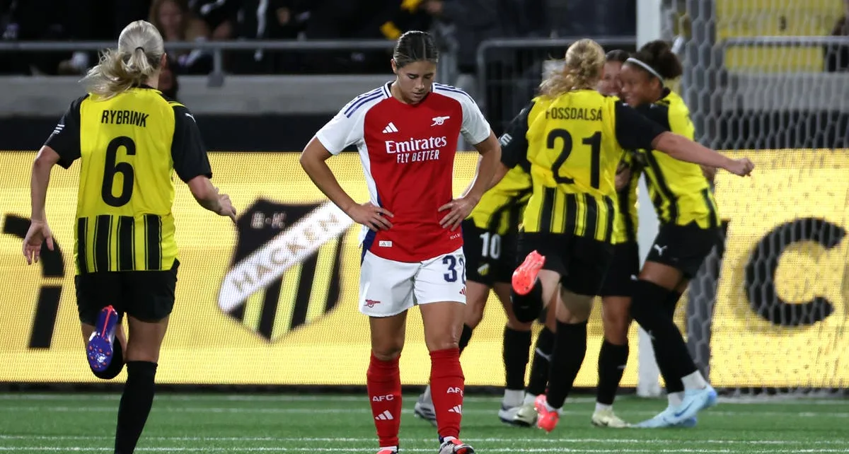 Arsenal women on verge of Champions League exit after frustrating loss to Hacken