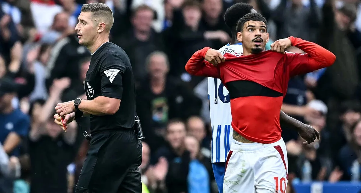 Forest unhappy with Morgan Gibbs-White dismissal in dramatic Brighton draw