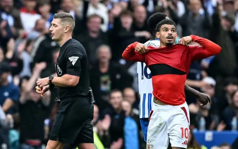 Forest unhappy with Morgan Gibbs-White dismissal in dramatic Brighton draw