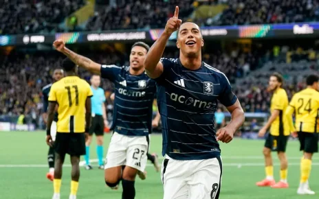 Tielemans strike helps Villans record historic Champions League win