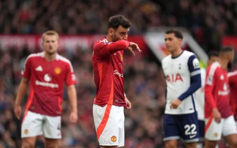 Man Utd’s Bruno Fernandes feels challenge on James Maddison ‘never a red card’