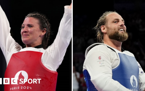 Paris 2024 Paralympics: Amy Truesdale and Matt Bush win back-to-back taekwondo golds