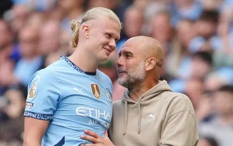 Erling Haaland’s mental strength impresses Manchester City boss Pep Guardiola