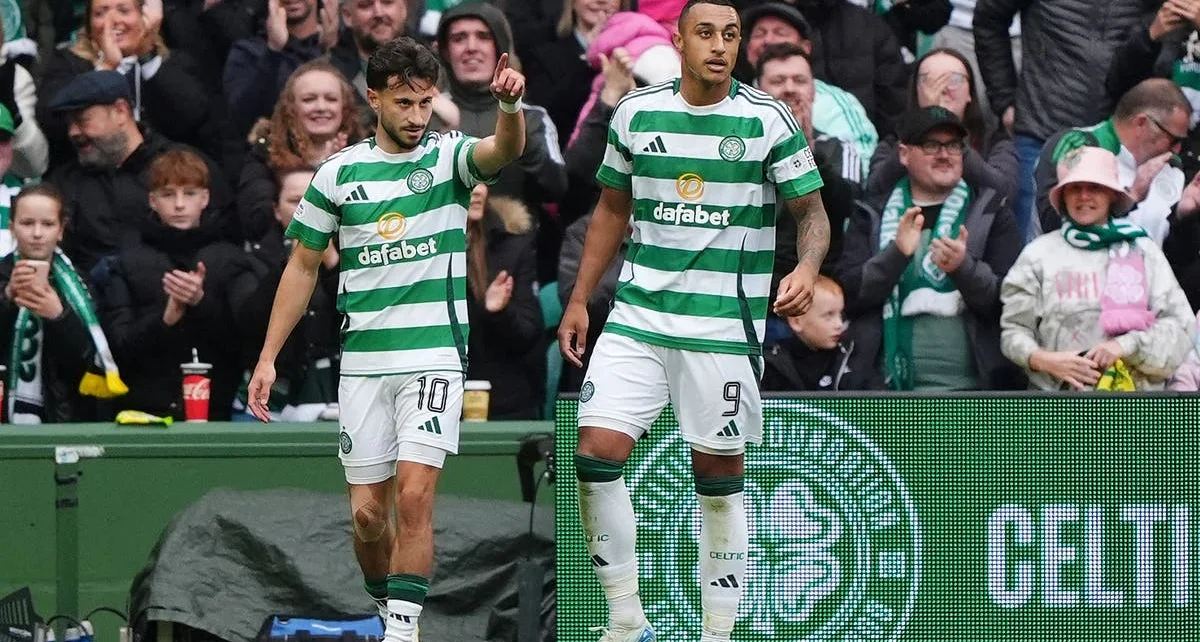 Nicolas Kuhn inspires Celtic to quarter-final victory over impressive Falkirk