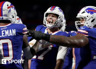 NFL round-up: Bills thrash Jaguars and Commanders edge Bengals