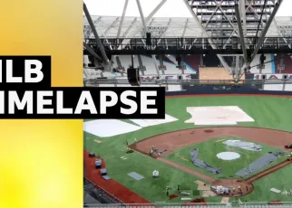 London Stadium transforms for Mets v Phillies MLB series