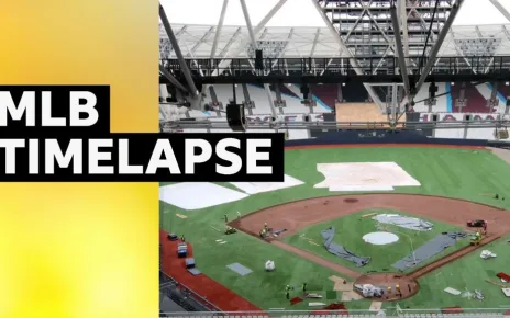 London Stadium transforms for Mets v Phillies MLB series