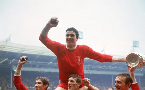 Journalists invited to ‘walk round’ the giant Ron Yeats – Liverpool’s colossus