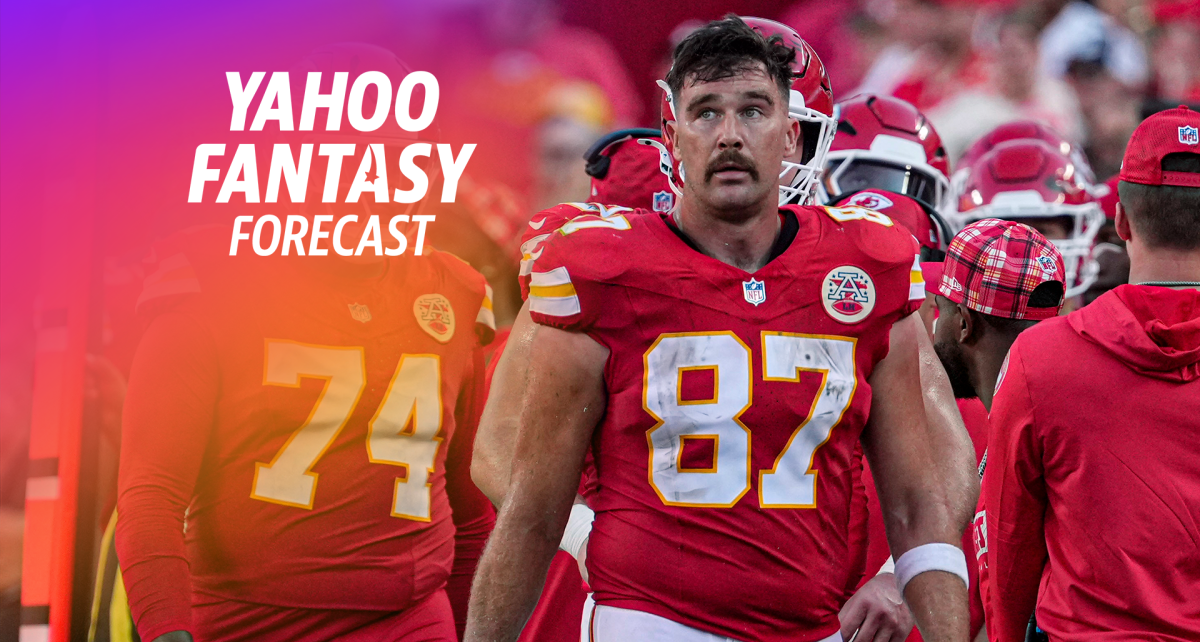 Panic Meter: Travis Kelce, Sam LaPorta, Dalton Kincaid and more + Waiver Wire pickups | Yahoo Fantasy Forecast