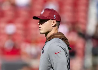 Christian McCaffrey limited at 49ers practice with calf/Achilles injury that sidelined him through training camp