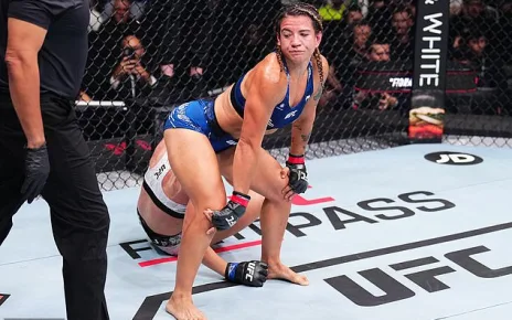 UFC fighter twerks on her opponent after a win… one day after shaking and crying in brutal weigh in