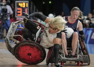 Japan overpowers US in rough-and-tumble wheelchair rugby final to win historic gold