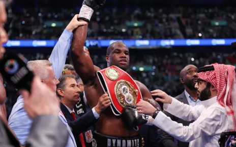 Daniel Dubois stops Anthony Joshua with fifth-round KO in London