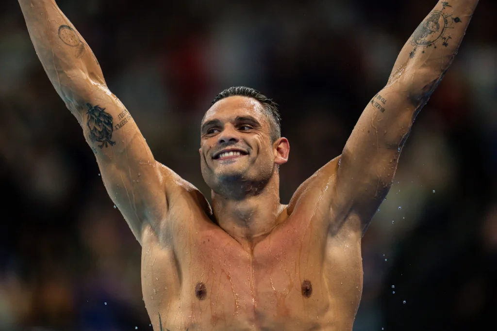 Florent Manaudou on Swimming with Leon Marchand, Medaling at 4th Olympics, & Swimming to 2026