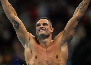 Florent Manaudou on Swimming with Leon Marchand, Medaling at 4th Olympics, & Swimming to 2026