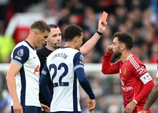 Bruno Fernandes red card: Why was Man Utd midfielder sent off against Spurs?