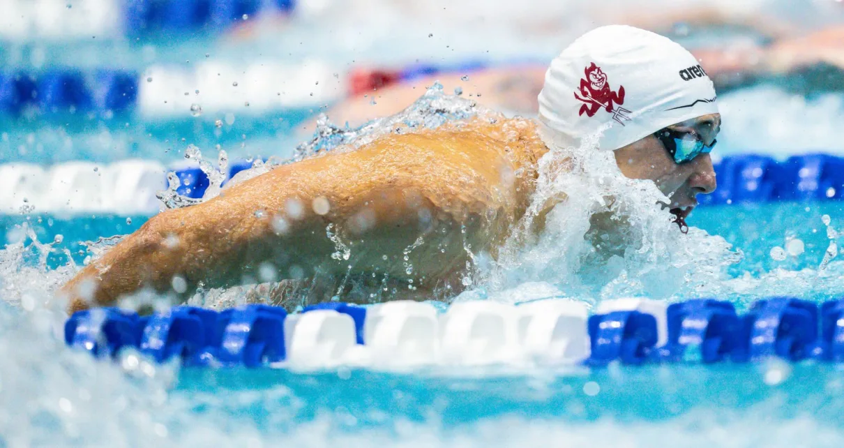 Ilya Kharun Swims 19.2 50 Fly (Relay), 31.6* 75 Fly (Flat Start) at ASU Practice