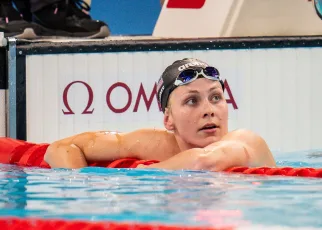 Katharine Berkoff on Bronze in Paris, Backstroke Starts, and Olympic Rings Tattoo with Her Dad