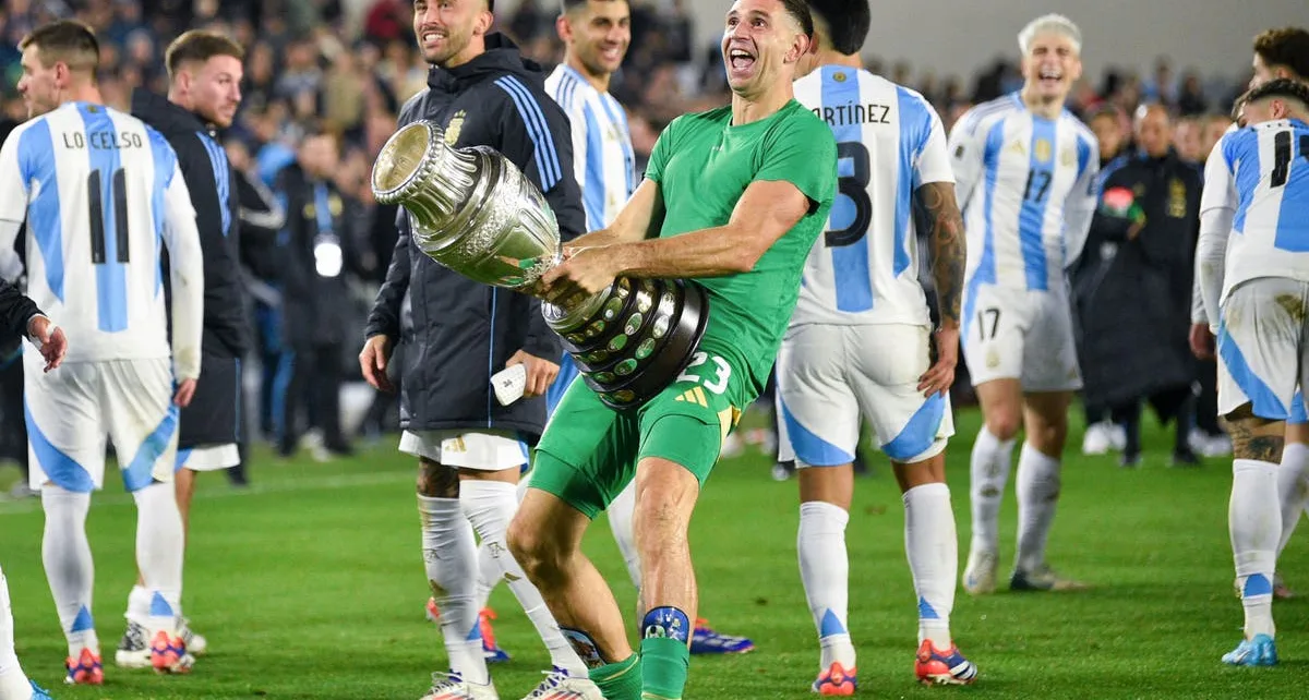 Argentina goalkeeper Emiliano Martinez hit with two-match international ban for ‘offensive behaviour’