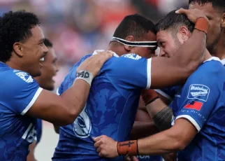 Samoa player ratings vs USA