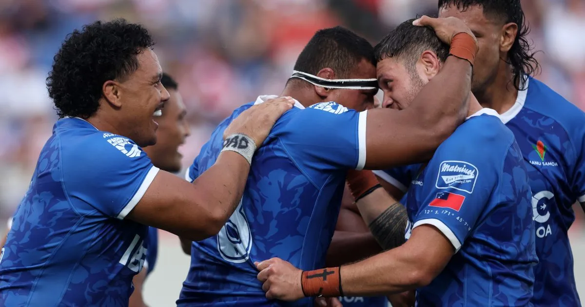 Samoa player ratings vs USA