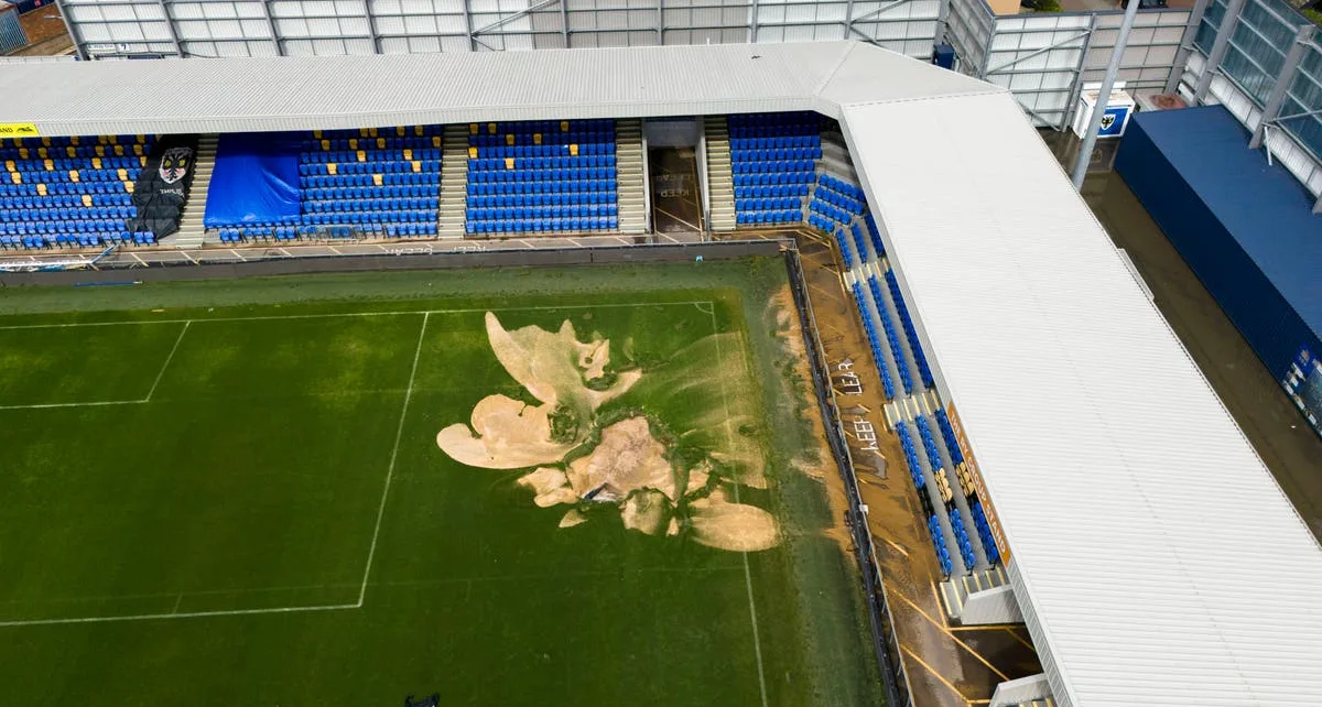 Second AFC Wimbledon game postponed after sinkhole in pitch