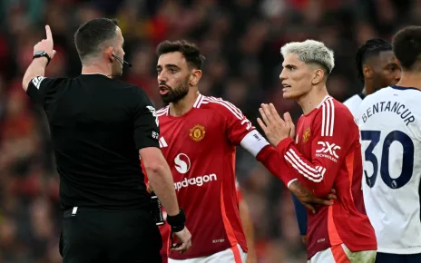 Bruno Fernandes apologises to Man United teammates – but insists his tackle was ‘never a red card’